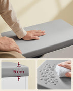 VASAGLE Säilytystilalla varustettu kenkäpenkki – valkoinen eteispenkki pehmustetulla PU-istuimella