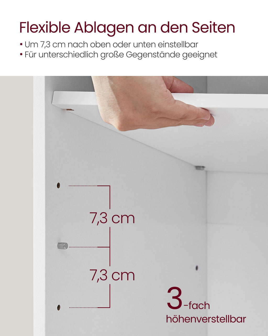 VASAGLE Kenkäpenkki 12 lokerolla, istuintyynyllä ja säädettävillä hyllyillä, valkoinen/harmaa