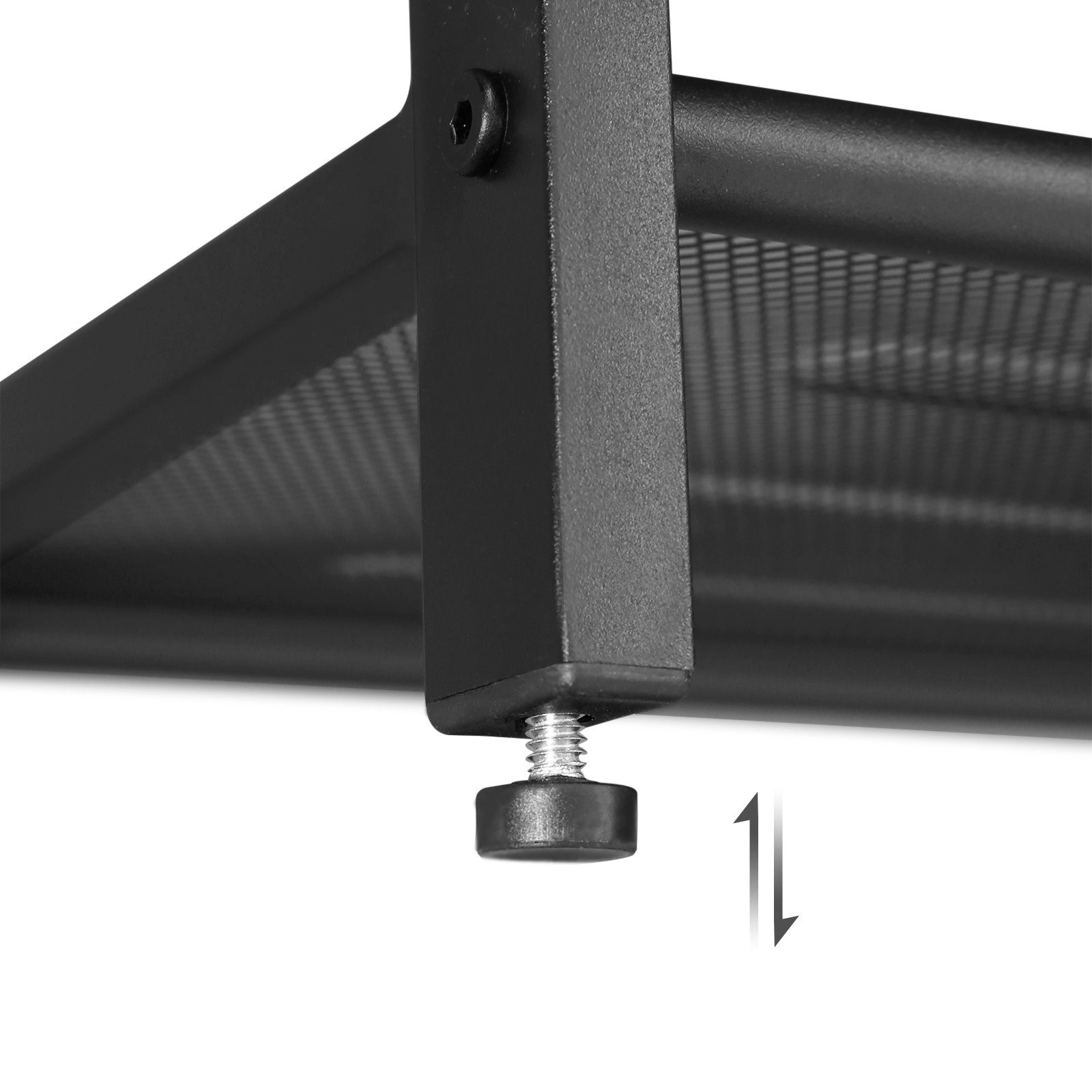 VASAGLE Teollistyylinen kenkäpenkki kahdella verkkohyllyllä – rustiikkiruskea ja musta, 80 cm