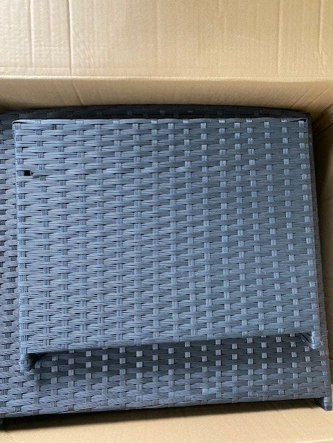 OUTLET! POHJOLA GARDEN Polyrottinki Sohvaryhmä 4-osainen, Musta/beige, MATLEENA