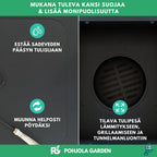 OUTLET! POHJOLA GARDEN Ulkotulisija Kannella 76 x 76 x 40 cm, LUE KUVAUS!