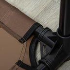 Korotettu koiranpeti kato, ulko- ja sisäkäyttöön, max. 30 kg, ruskea