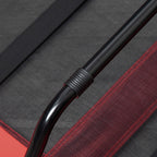 Korotettu koiransänky suurille koirille, 122 cm, kantavuus 60 kg, punainen