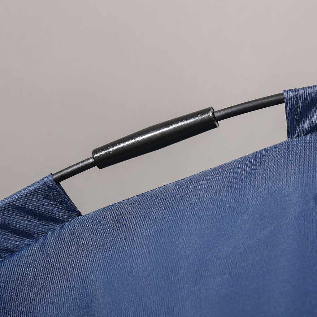 Korotettu lemmikkisänky katoksella – hengittävä ulkosänky keskikokoisille koirille, sininen