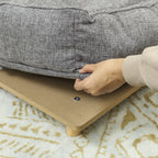 Koiransohva pehmeällä tyynyllä – harmaa, 96 cm, enintään 30 kg