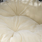 Rottinkinen kissanluola pehmeällä tyynyllä – hopeanharmaa, Ø52 cm, enintään 10 kg