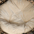 Rottinkinen kissanluola pehmeällä tyynyllä – ruskea, Ø52 cm, enintään 10 kg