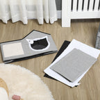 Moderni kissatalo raapimisalustalla ja pestävällä tyynyllä – sisustukseen sopiva lepopaikka kissoille