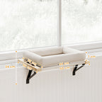 Säädettävä kissansänky ikkunalaudalle & patterille – tukeva runko, konepestävä tyyny ja lämmin lepoalusta