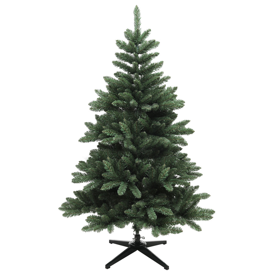 150 cm Nordmann-tyylinen tekokuusi – 565 oksaa, aidonnäköinen ja tukeva metallijalka, paloturvallinen ja helppo koota