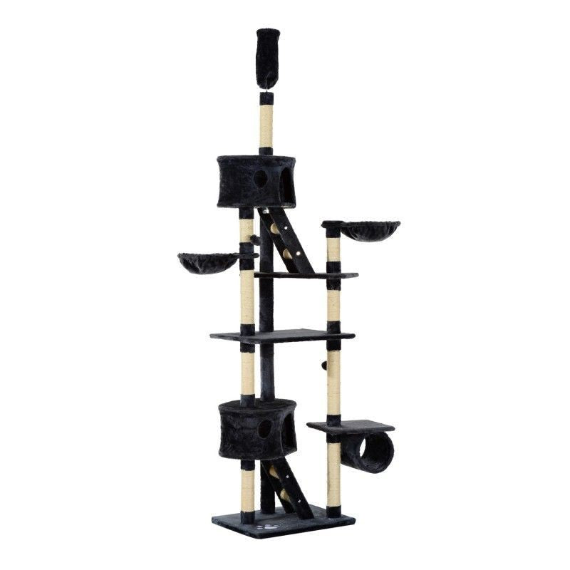 Kissan kiipeilypuu 240-260cm (harmaa)