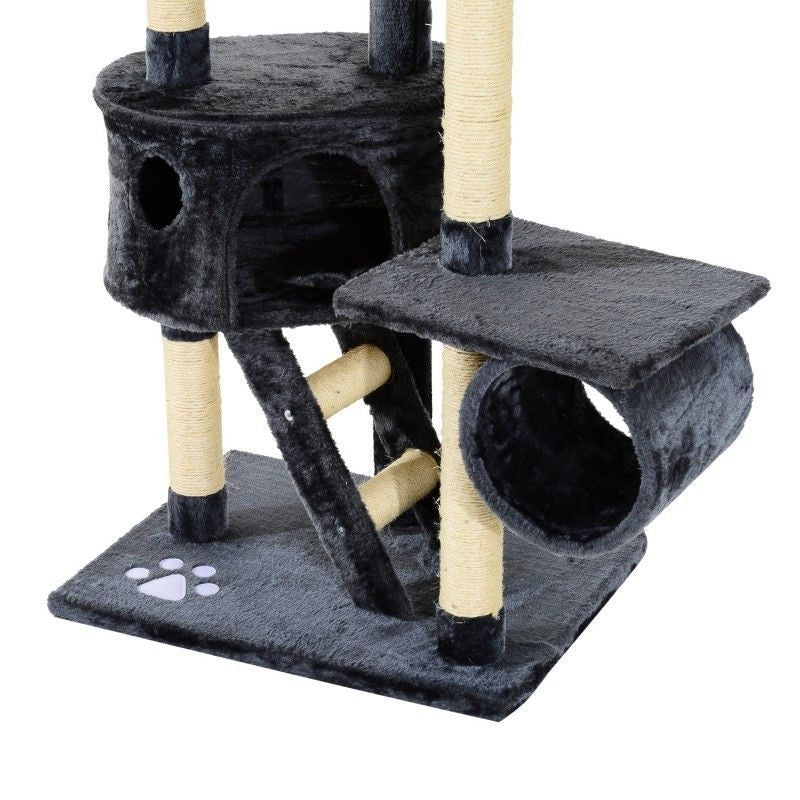 Kissan kiipeilypuu 240-260cm (harmaa)