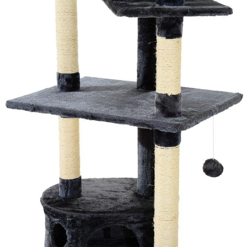 Kissan kiipeilypuu 240-260cm (harmaa)