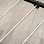 Kolmikerroksinen taitettava vaateteline pyörillä – säädettävät tasot ja 35 kg kantavuus