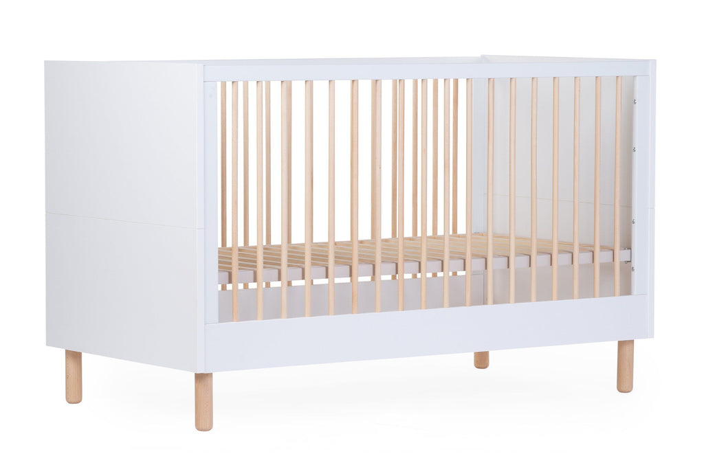 Valkoinen pinnasänky 70x140 cm – muunneltava ja turvallinen vauvan ja taaperon sänky