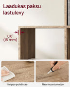 VASAGLE 10-lokeroinen kirjahylly – tukeva ja tyylikäs kuutiohylly kotiin ja toimistoon