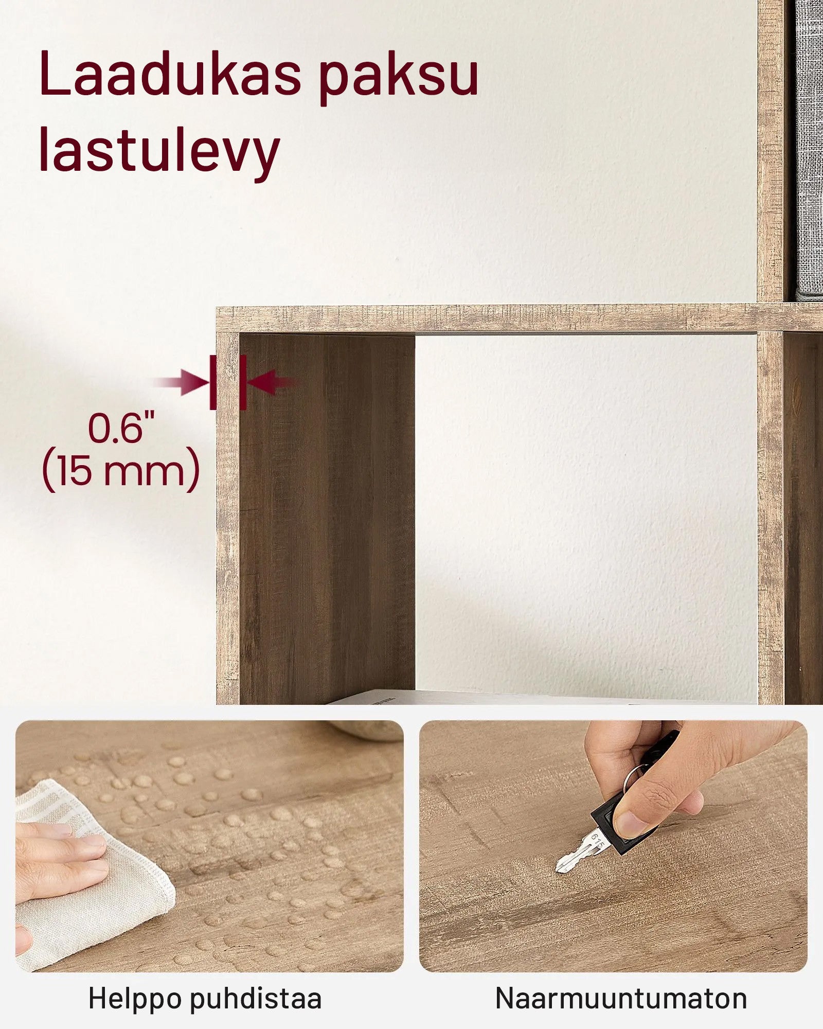 VASAGLE 10-lokeroinen kirjahylly – tukeva ja tyylikäs kuutiohylly kotiin ja toimistoon