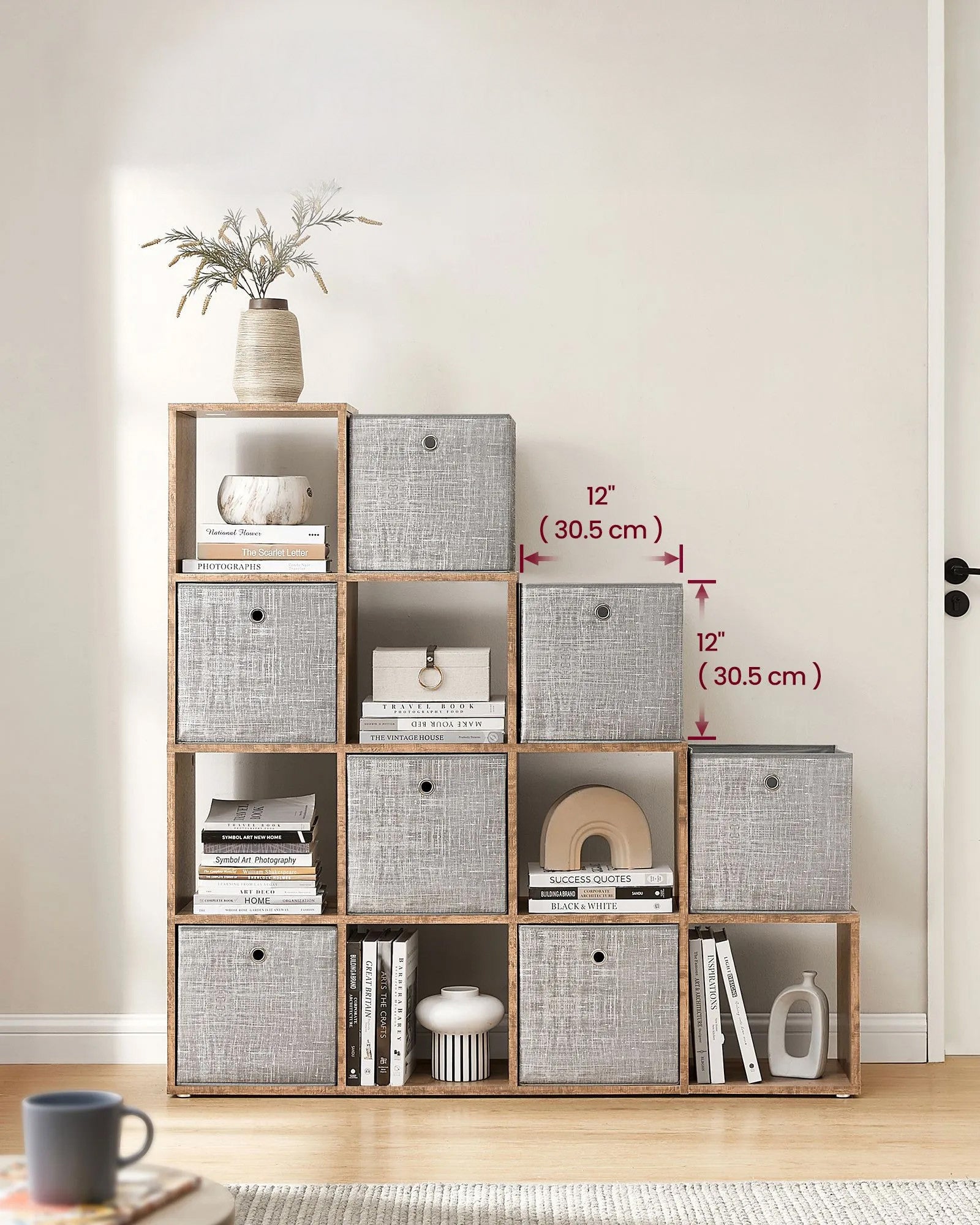VASAGLE 10-lokeroinen kirjahylly – tukeva ja tyylikäs kuutiohylly kotiin ja toimistoon