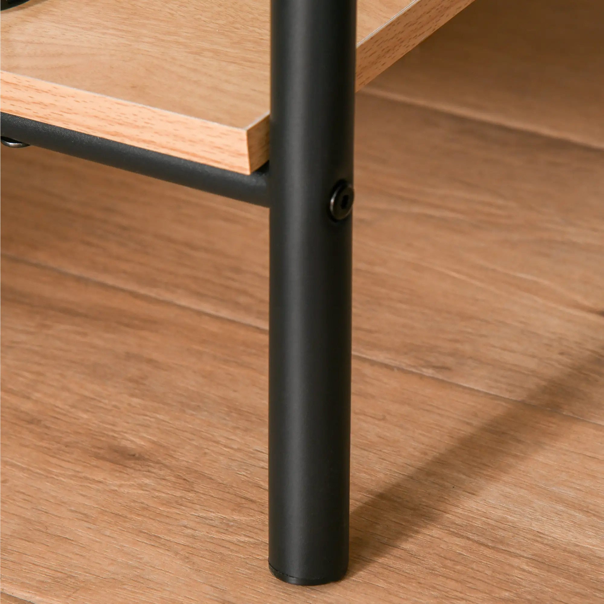 Vaaterekki kahdella hyllyllä, Musta metallirunko