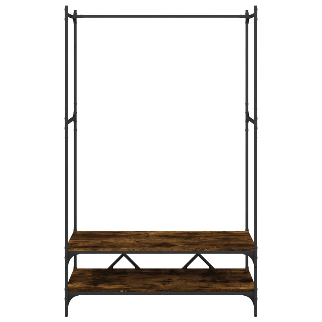 Vaaterekki hyllyillä savutammi tekninen puu