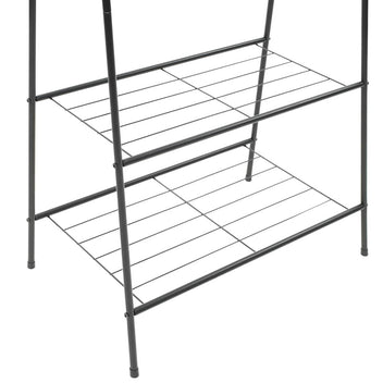 Vaateteline 59x35x150 cm musta