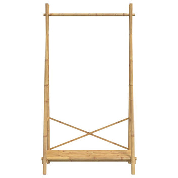 Klädställ med hylla 102x50x190 cm bambu