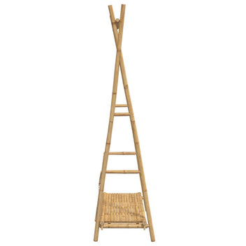 Klädställ med hylla 102x50x190 cm bambu