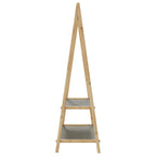 Klädställ med hyllor 96x45,5x150,5 cm bambu