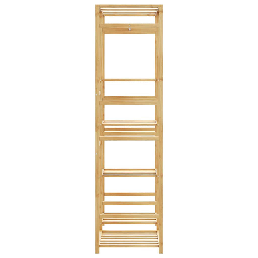 Klädställning med hyllor 100x50x184,5 cm Bambu