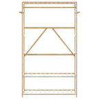 Vaateteline hyllyillä 110x40x175 cm Bambu