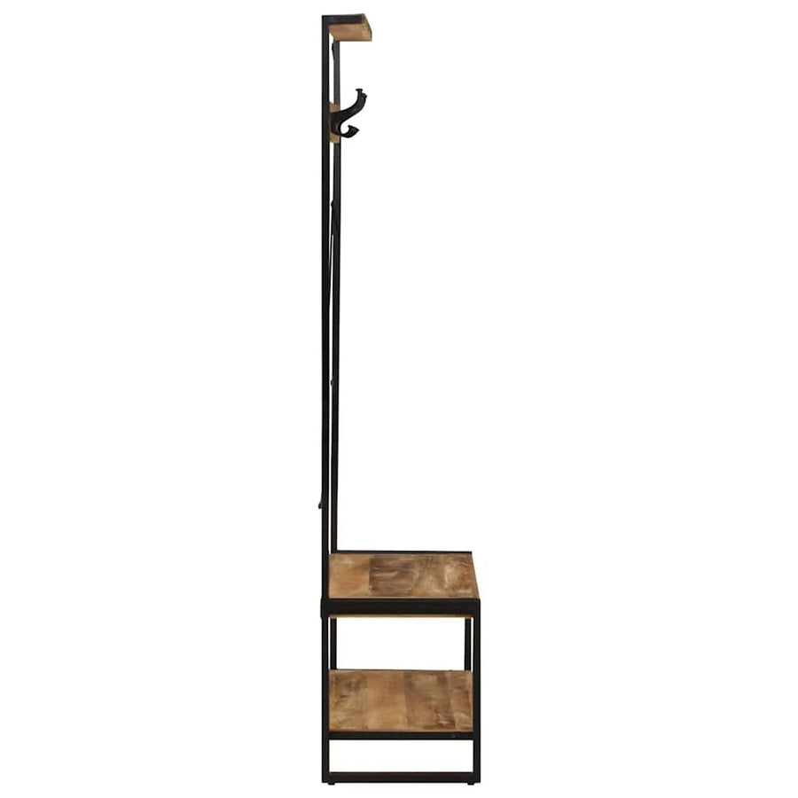 Klädställ 80x40x190 cm Massivt mangoträ