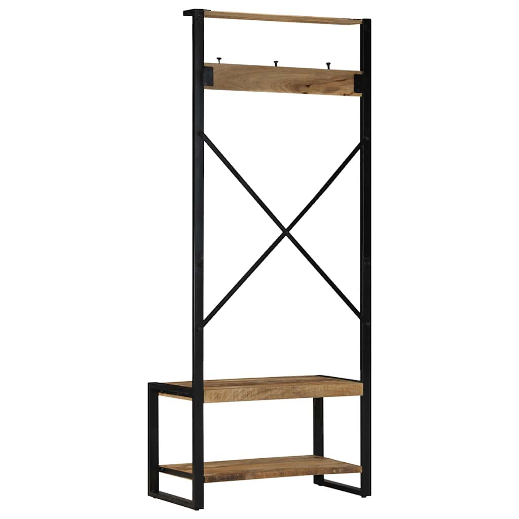 Vaateteline 80x40x190 cm Massiivipuuta mango