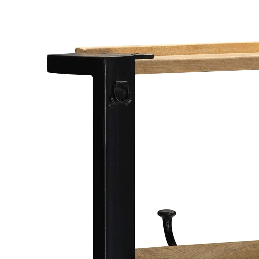 Vaateteline 80x40x190 cm Massiivipuuta mango