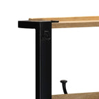 Vaateteline 80x40x190 cm Massiivipuuta mango