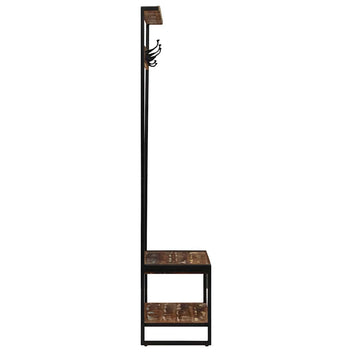 Klädhängare Flerfärgad 80x40x190 cm Massivt trä återvunnet