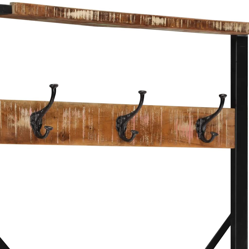 Klädhängare Flerfärgad 80x40x190 cm Massivt trä återvunnet
