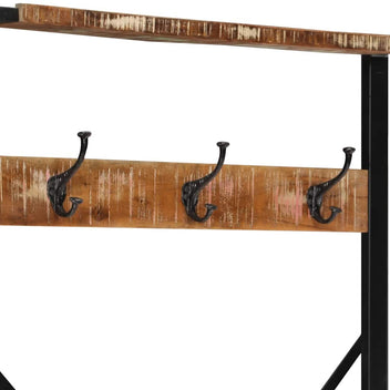 Klädhängare Flerfärgad 80x40x190 cm Massivt trä återvunnet