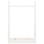 Vaateteline valkoinen 100x45x150 cm täysi mänty