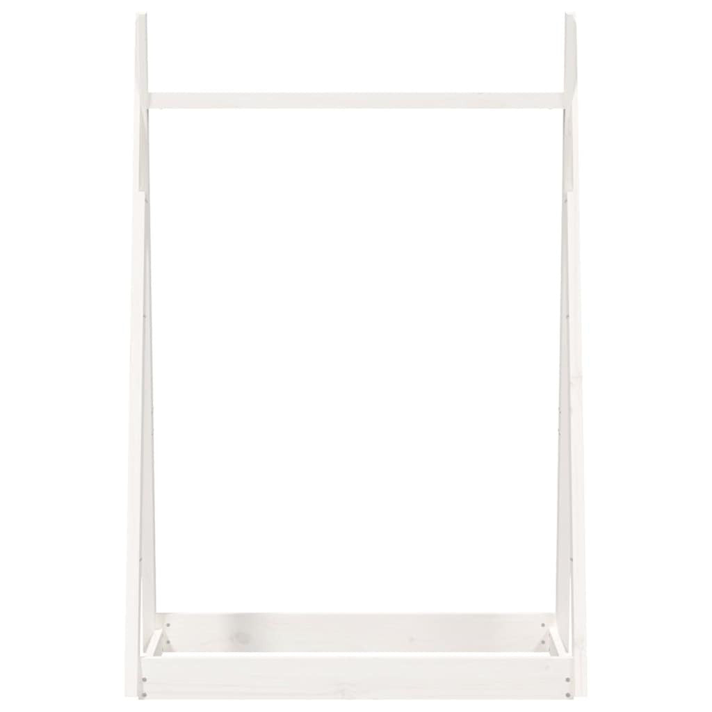 Vaateteline valkoinen 100x45x150 cm täysi mänty