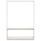 Vaateteline kenkähyllyllä valkoinen 113x40x157,5 cm täysi mänty