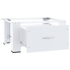 Pesukoneen jalusta laatikolla valkoinen