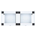 Kaksoispyykinpesukoneen jalusta laatikoilla valkoinen