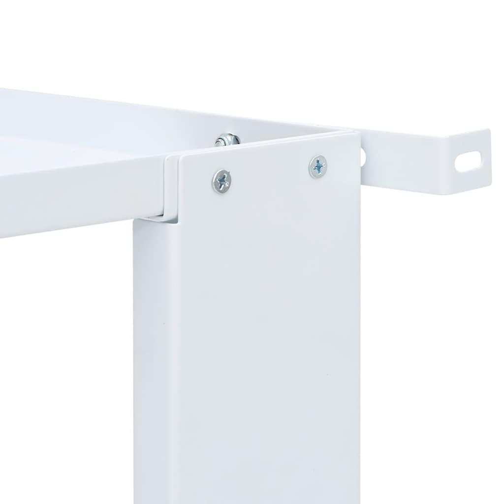 Kaksoispyykinpesukoneen jalusta laatikoilla valkoinen