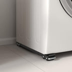 Pesukoneen jalusta 2 pcs Musta 72 x 5 x 4.5 cm Teräs