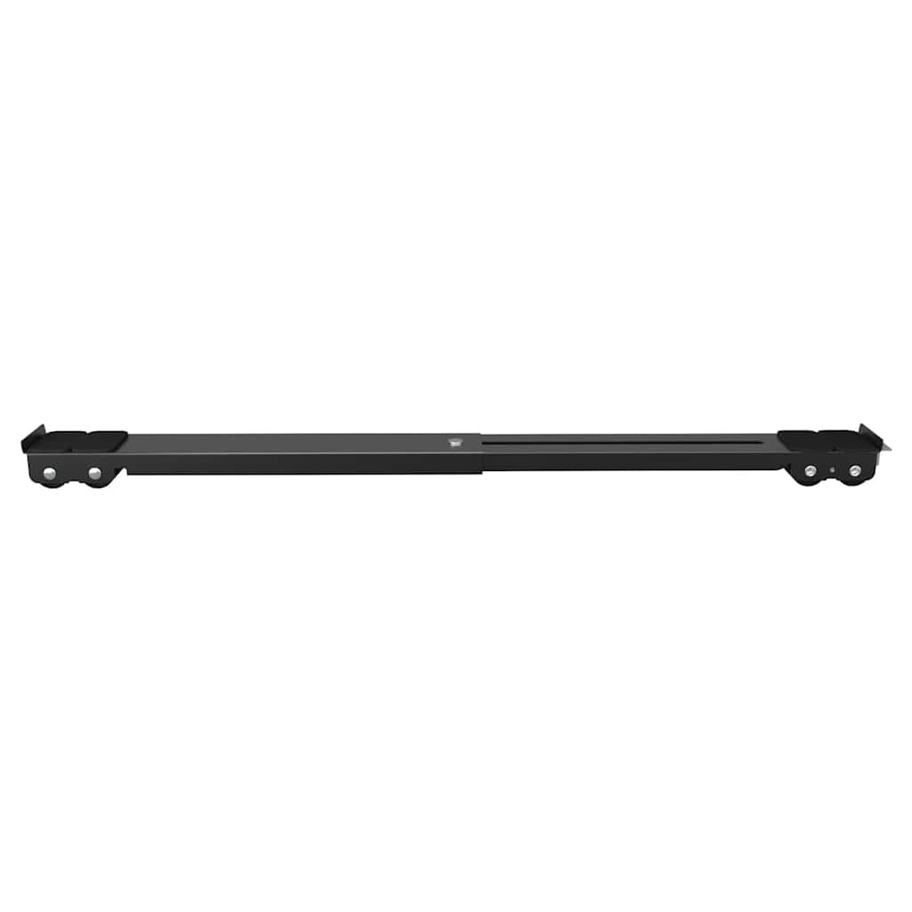 Tvättmaskinsunderrede 2 st Svart 72 x 5 x 4,5 cm Stål