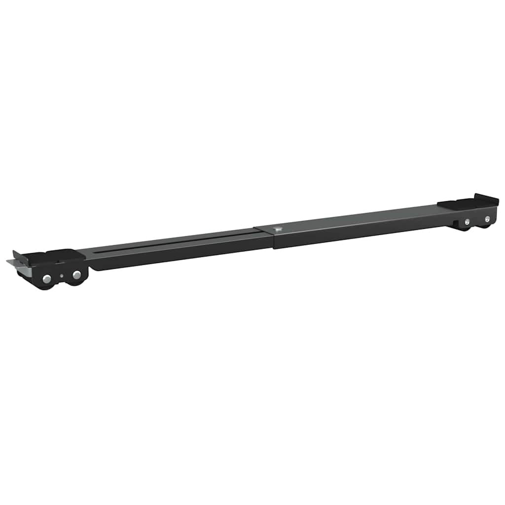 Tvättmaskinsunderrede 2 st Svart 72 x 5 x 4,5 cm Stål