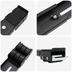 Pesukoneen jalusta 2 pcs Musta 72 x 5 x 4.5 cm Teräs