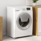 Pesukoneen jalusta 2 pcs Hopea 72 x 5 x 4.5 cm Teräs