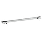 Pesukoneen jalusta 2 pcs Hopea 72 x 5 x 4.5 cm Teräs