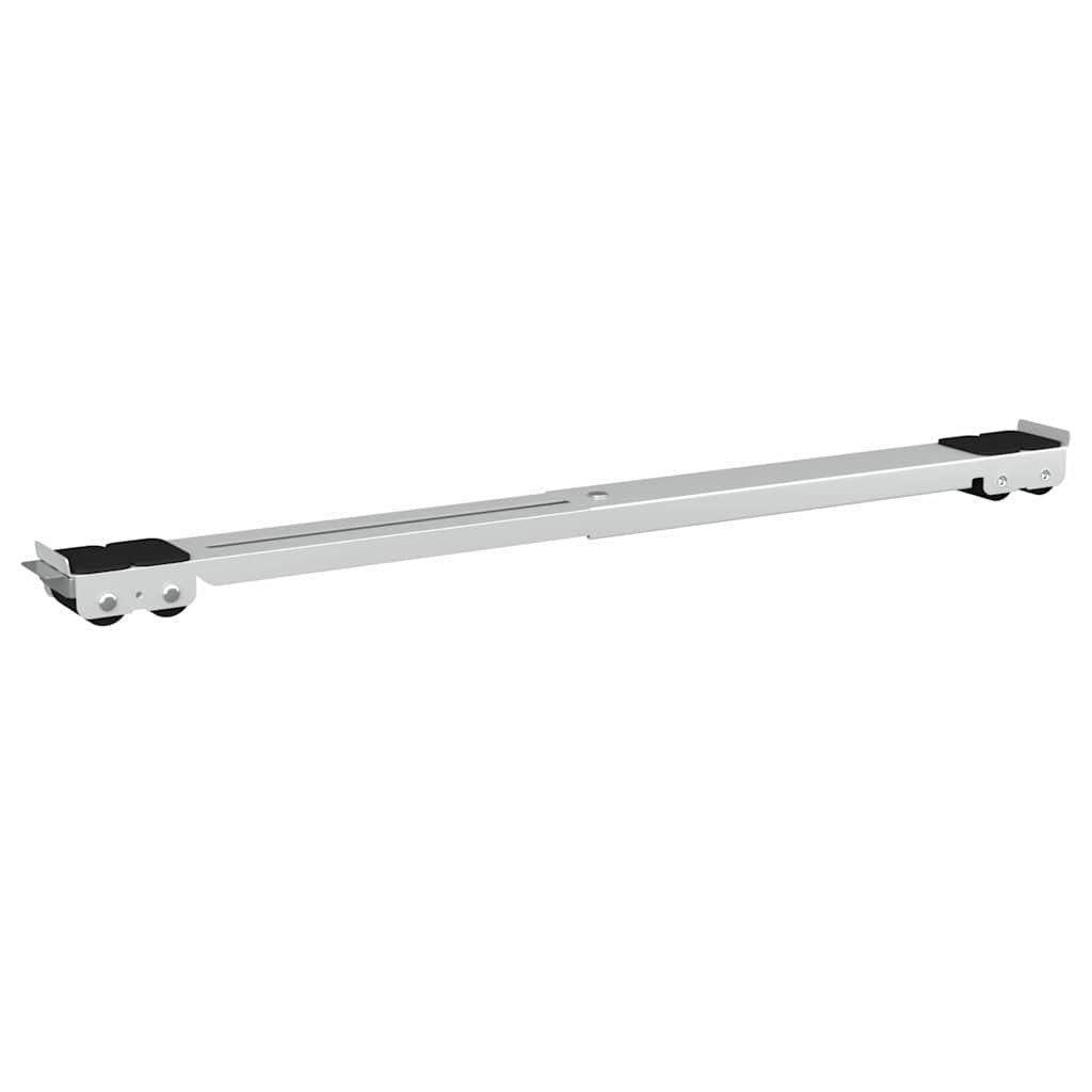 Pesukoneen jalusta 2 pcs Hopea 72 x 5 x 4.5 cm Teräs